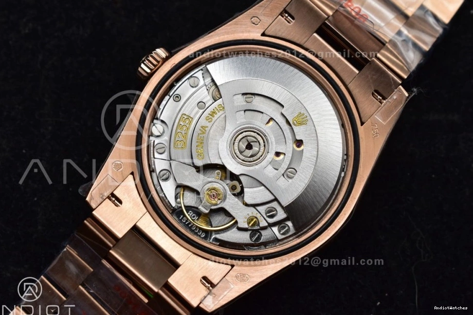 RG 904L Bracelet Weight) QF Edition Steel Original V5 (Gain Square Diamond Grey DayDate 36 President with 671 vr3255 on Dial Best 0208